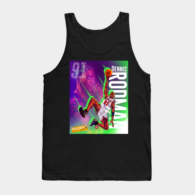 Dennis Rodman Tank Top by Vallegrito